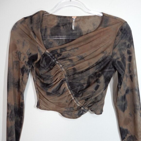 FREE PEOPLE Supernova SET Crop Top & Maxi Wrap Skirt Size XS Mocha Combo NEW - Picture 6 of 12
